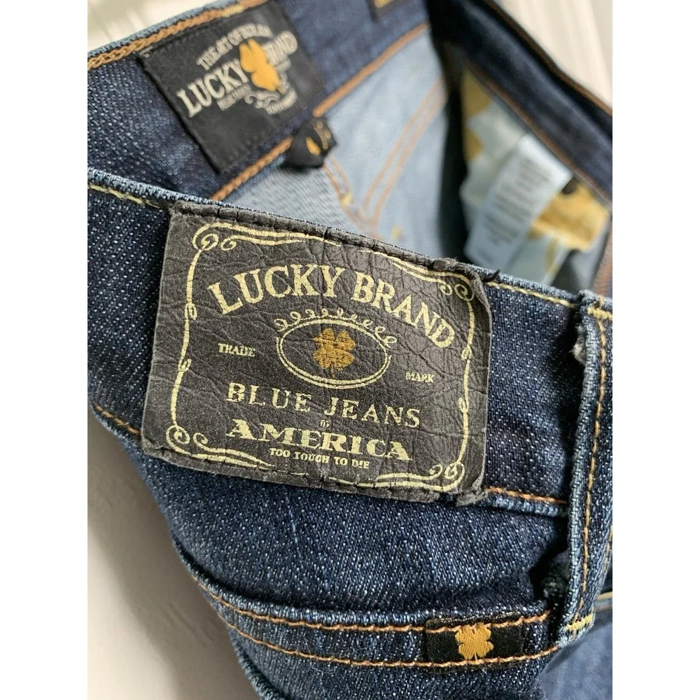 Lucky Brand Zoe Skinny Jeans Women's 4/27 Dark Wash Stretch Premium Denim EUC - Picture 8 of 12
